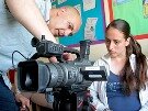 Participant filming Breastfeeding Awareness DVD